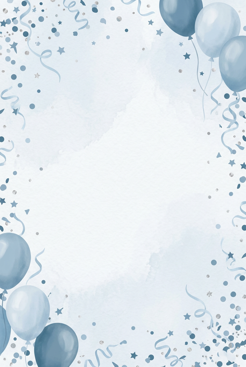 Confetti blue