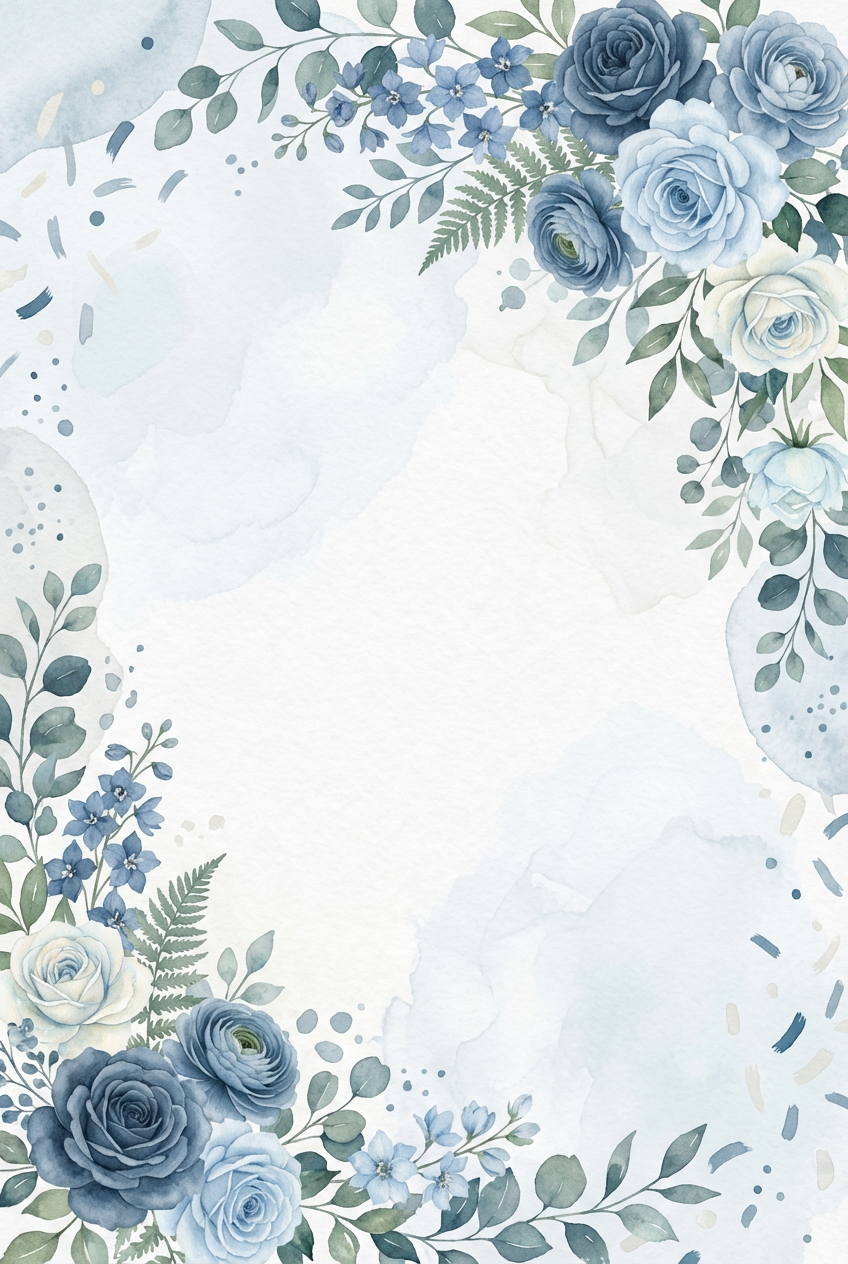 Floral blue