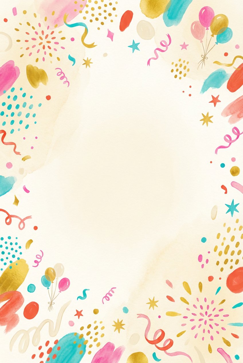 Playful confetti