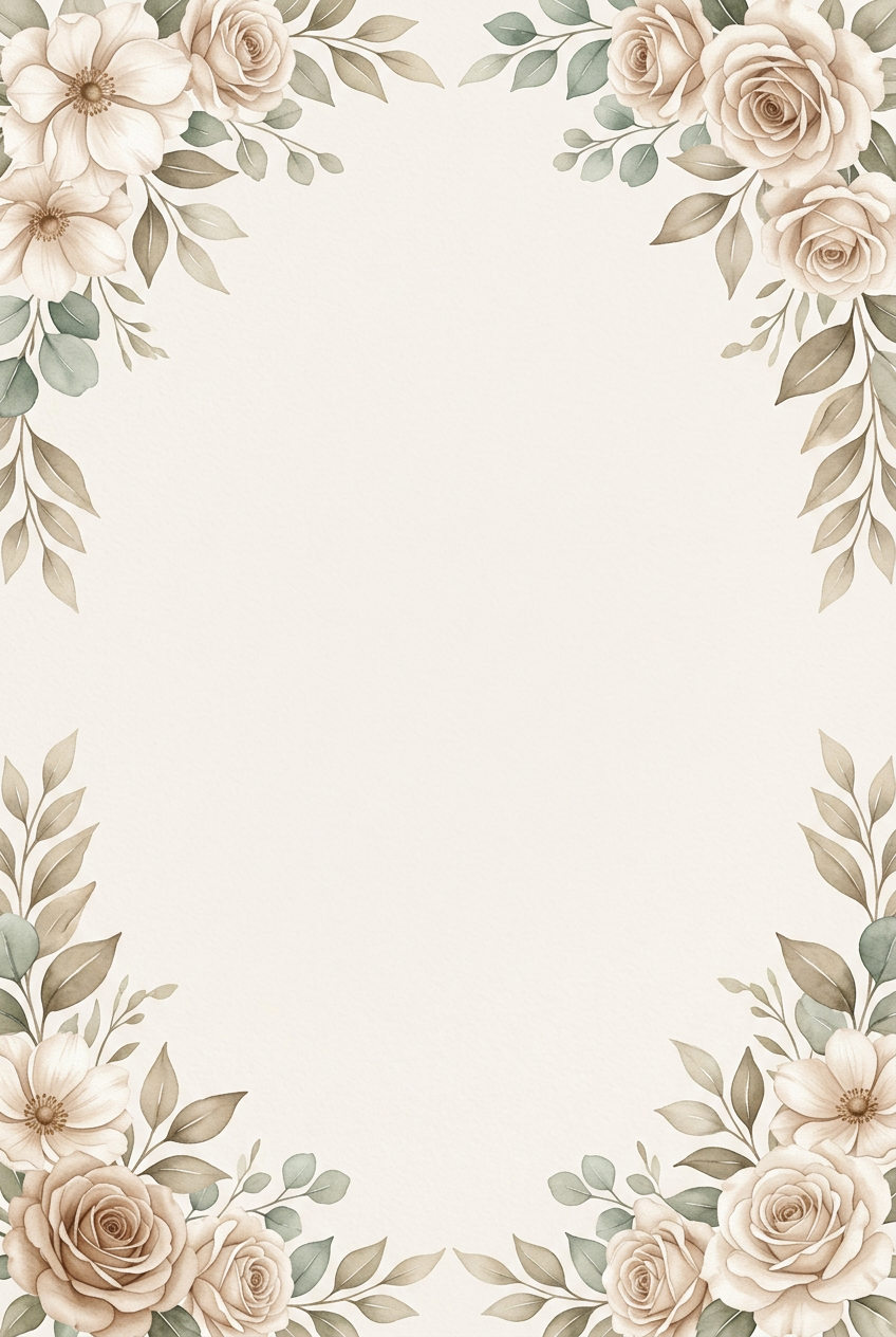 Floral beige